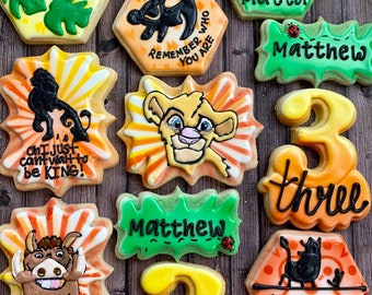 Roi Lion Cookie Etsy