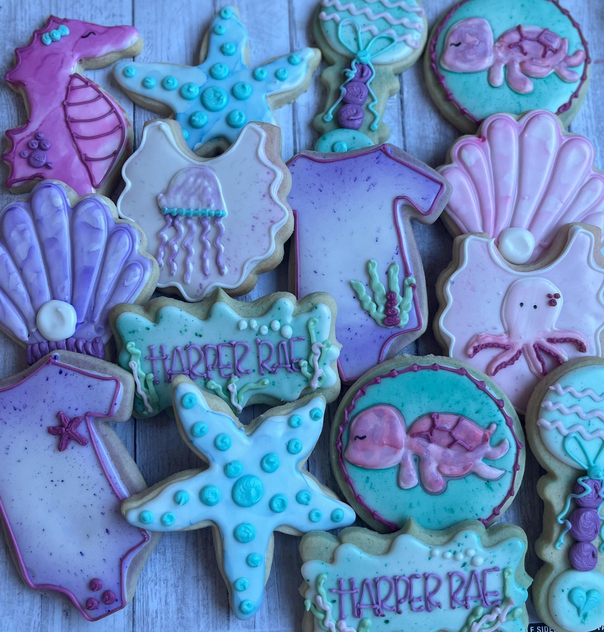 Under the Sea Baby Shower Cookies