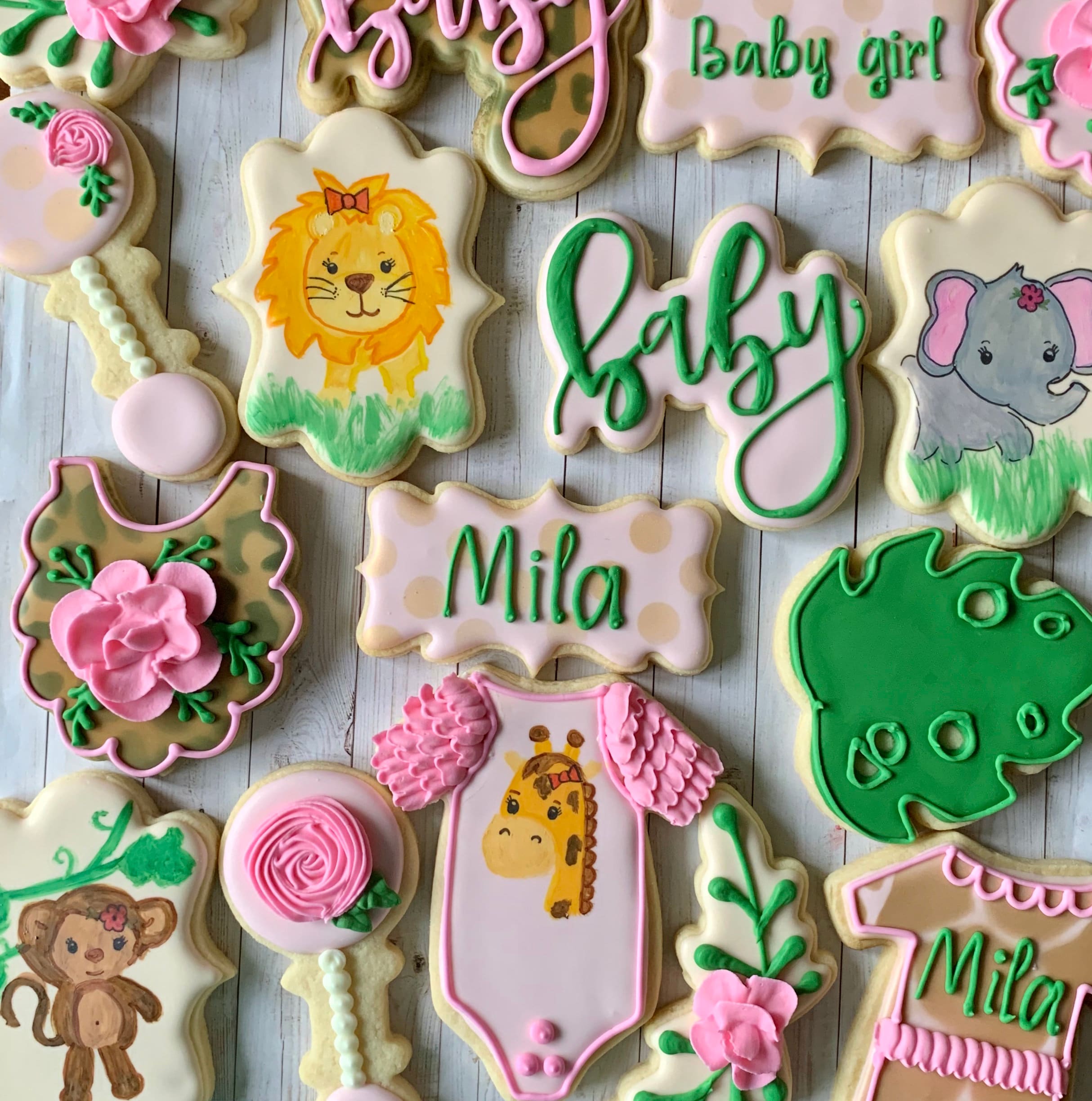 safari cookies for baby shower