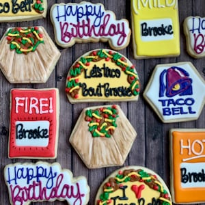 Taco Birthday Cookies