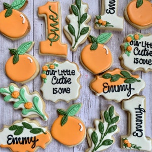 Biscoitos de glacê real para chá de bebê/aniversário Little Cutie
