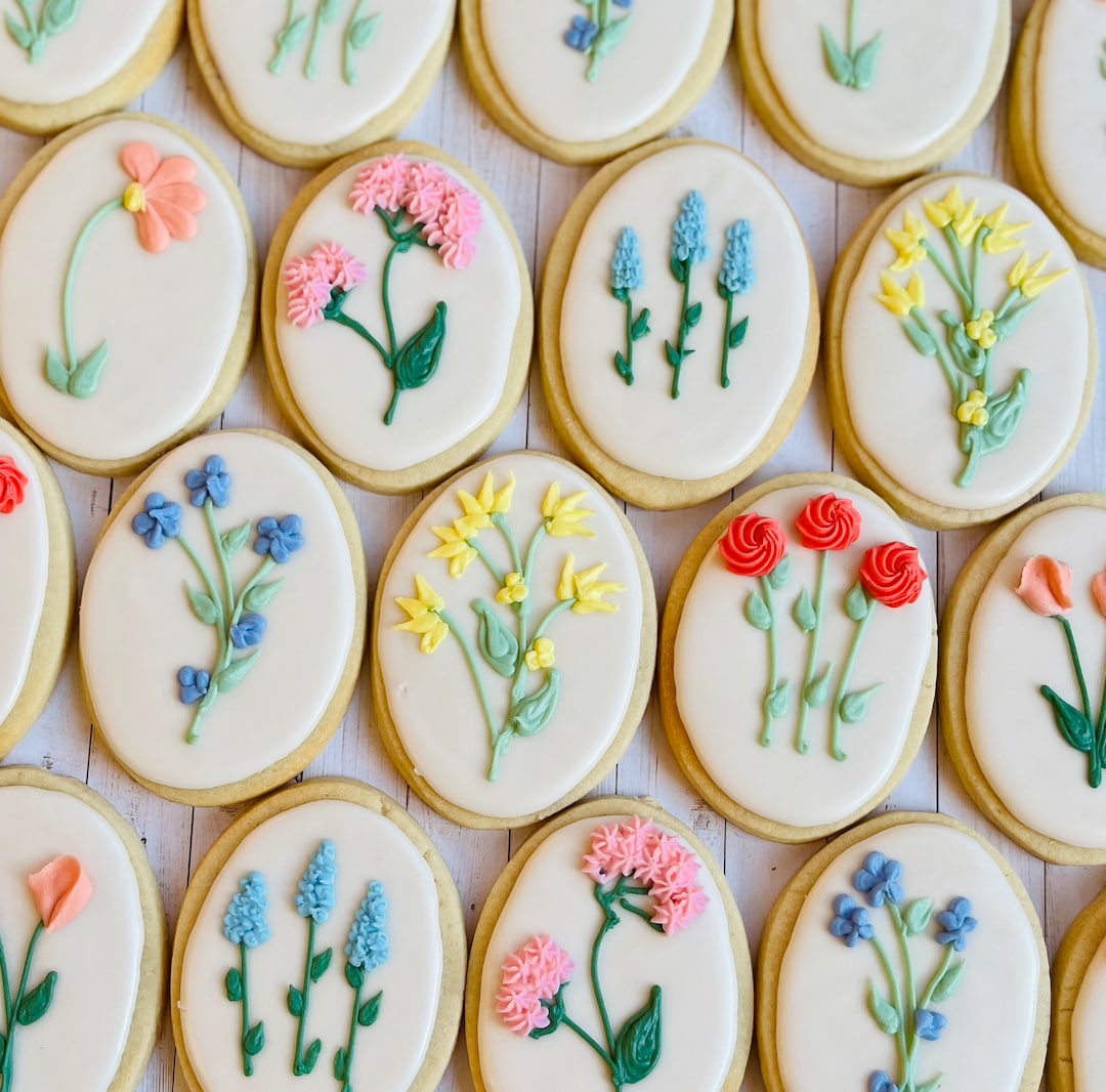 Spring Floral Cookies - Etsy