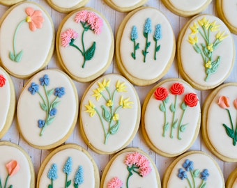 Spring Floral Cookies