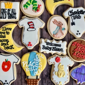 Story Book Baby Shower Cookies