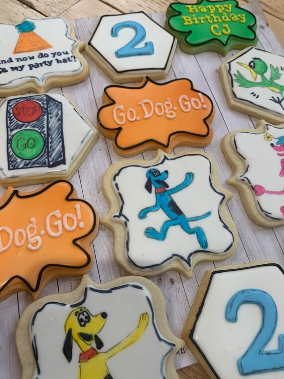 Go Dog Cookies Etsy