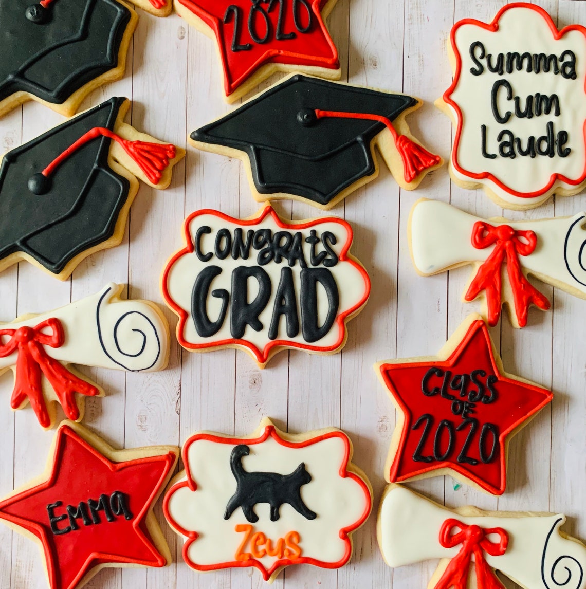 Custom Graduation Cookies Etsy