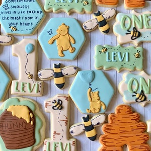 Bear birthday/Baby Shower Cookies