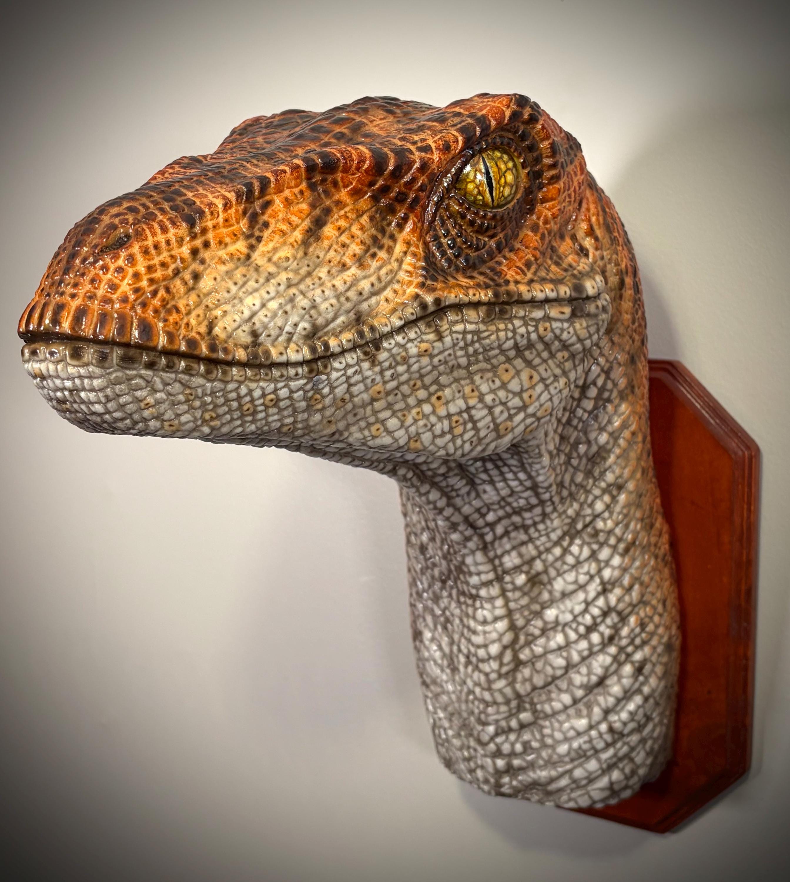 Velociraptor Bust Hanging Wall Mount - Etsy