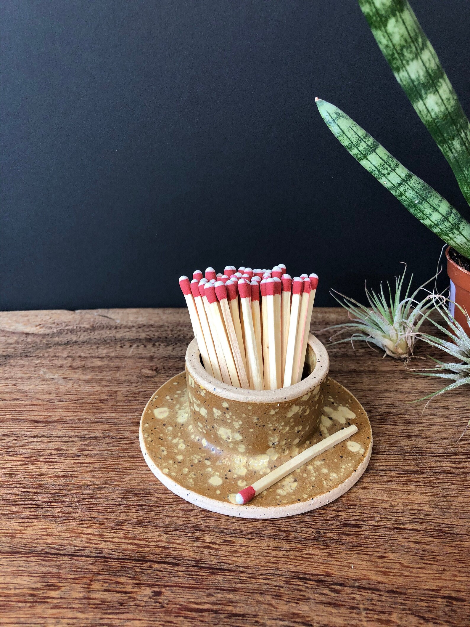 Matchstick Holder & Striker Etsy