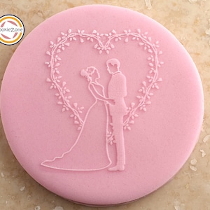 Wedding Couple (Style 2) Debosser/Embosser/Fondant Stamp