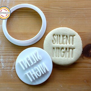 Silent Night Embosser Fondant Stamp/Cookie Cutter Set