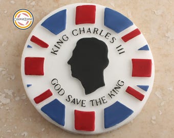 King Charles III Coronation/God Save the King Debosser/Embosser/ Fondant Stamp/Kings Coronation