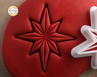 Star Cookie Cutter/Christmas Star/Fondant Stamp