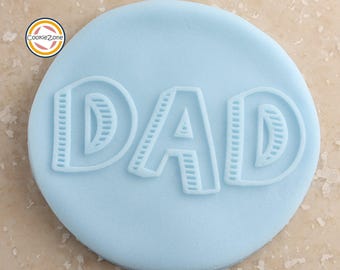 Dad (Style 2) Debbosser/Embosser Fondant Stempel