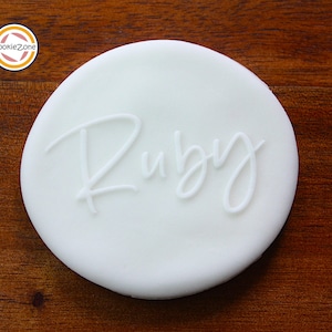 Ruby 40th Anniversary Debosser/Embosser Fondant Stamp/Cookie Cutter Set