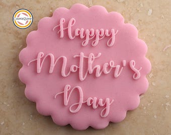 Happy Mother's Day (Style 2) Debosser/Embosser Fondant Stamp