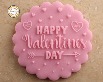 Happy Valentines Day (Style 3) Debosser/Embosser/Fondant Stamp