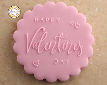 Happy Valentines Day (Style 4) Debosser/Embosser/Fondant Stamp