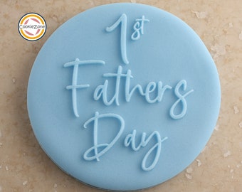 1st Fathers Day Debosser/Embosser/Father's Day/ Fondant Stamp