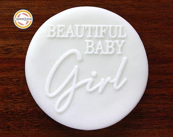 Beautiful Baby Girl Debosser/Embosser/Baby Shower/Fondant Stamp