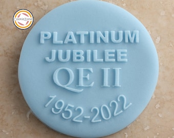 Queens Jubilee Commemorative Debosser/Embosser/ Fondant Stamp/Queens Jubilee Commemorative