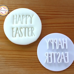 Happy Easter (Style 1) Embosser Fondant Stamp