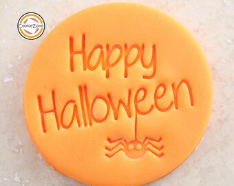 Buon Halloween con il timbro per fondente Spider Emboser Plus Handle