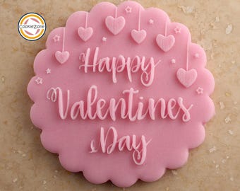 Happy Valentines Day (Style 2) Debosser/Embosser/Fondant Stamp