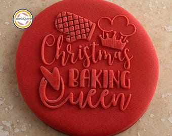 Christmas Baking Queen/Weihnachtsdebosser/Embosser/Fondantant Stempel