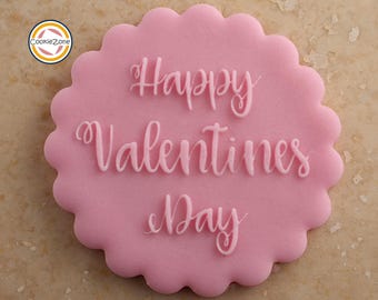 Happy Valentines Day (Style 1) Debosser/Embosser/Fondant Stamp
