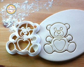 Teddy Bear Love/Heart Valentines Cookie Cutter