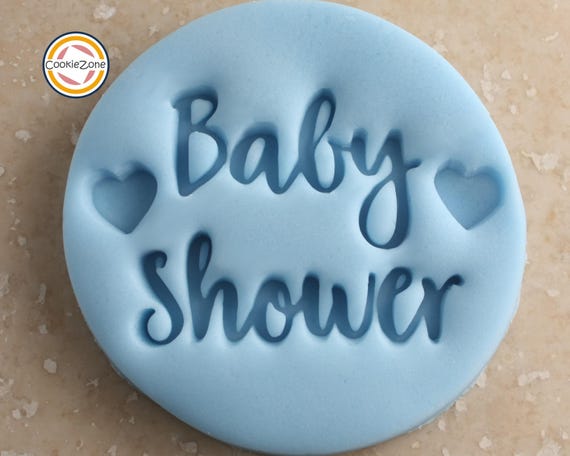 Baby Shower Embosser Style Fondant Stamp/Cookie Cutter Set