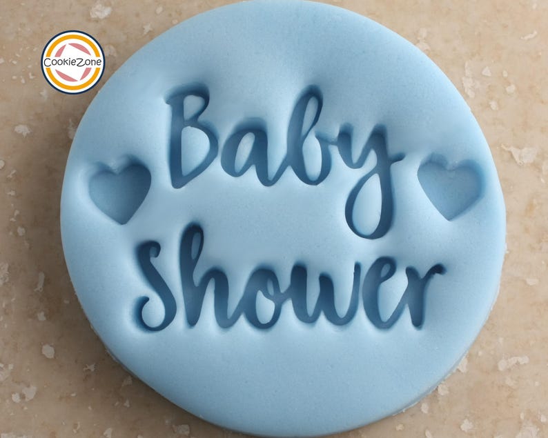 Baby Shower Embosser Style Fondant Stamp/Cookie Cutter Set image 1