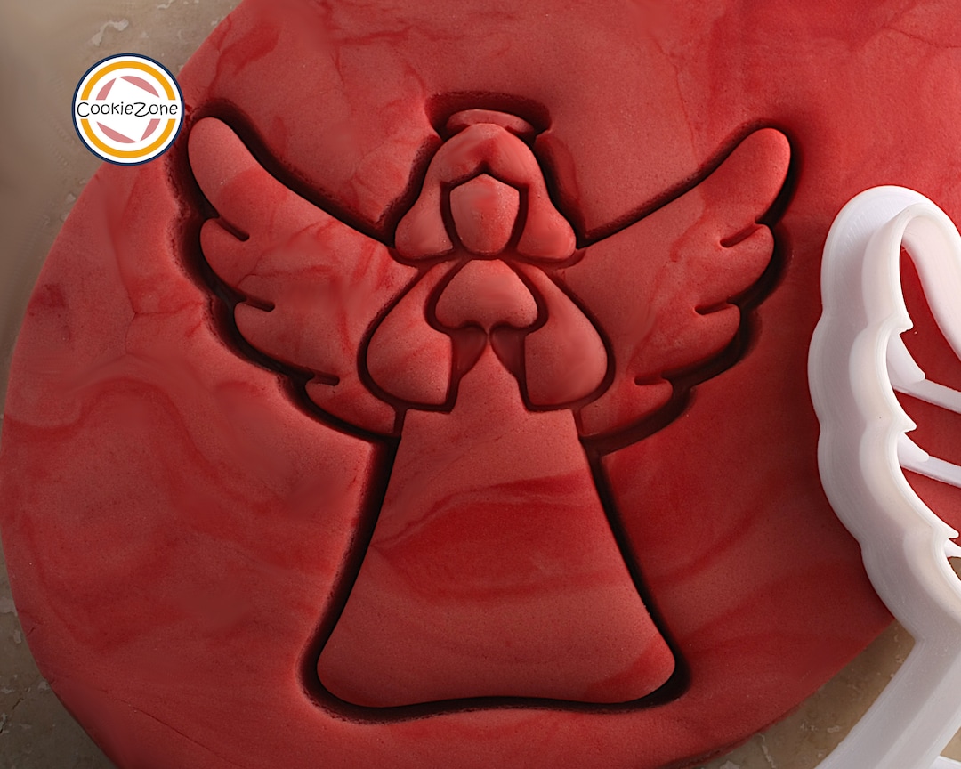 Angel Cookie Cutter/christmas/fondant Stamp Etsy