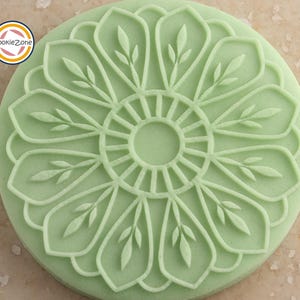 Timbro per fondente con motivo mandala (stile 1).