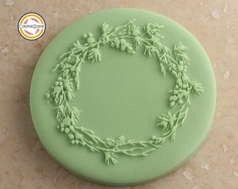 Christmas Wreath (Style 13) Debosser/Embosser/Fondant Stamp