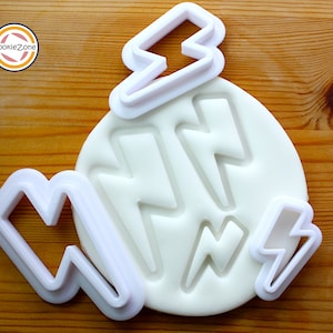 Lightning Bolt (Style 2) 30/40/50mm Clay Cutter/ Polymer Clay Cutter/ Clay Cutter Set