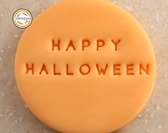 Wesołego Halloween (Styl 2) Stempel w stylu wytłaczarki/Fondant
