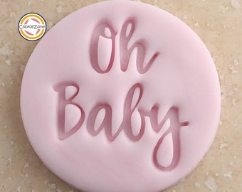 Oh Baby Prägung Fondant Stempel/Ausstechform Set