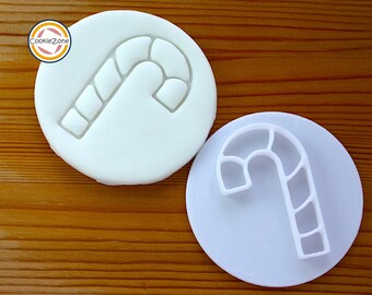 Candy Cane Embosser Style Fondant Stempel/Koekjessnijder Set