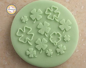 4 Leaf Clover Pattern Debosser/St Patricks Day/Embosser/Fondant Stamp