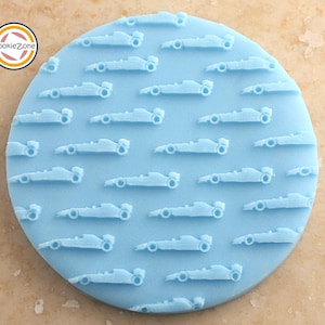 Racecar Pattern/F1 Car Pattern Debosser/Birthday Fondant Stamp