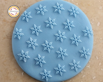 Sneeuwvlokpatroon (stijl 1): debosser/embosser/kerst//fondantstempel
