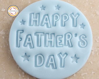 Happy Father's Day (Style 4) Embosser Fondant Stamp