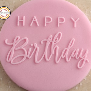 Happy Birthday (Style 2) Prägezange/Birthday Fondant Stempel