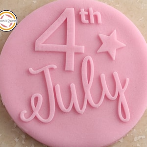 Happy 4th of July (Style 3) Debosser/Embosser Stamp/4th July/Fondant/Icing