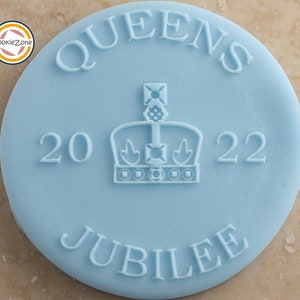 Queens Jubilee Commemorative 2022 Debosser/Embosser/ Fondant Stamp/Queens Jubilee Commemorative