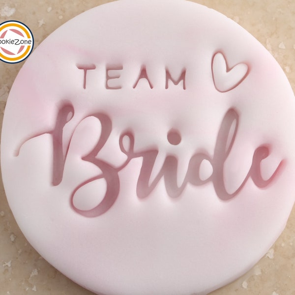 Team Bride (style 2)/Hen Party/Engagement/Wedding/Embosser Fondant Stamp