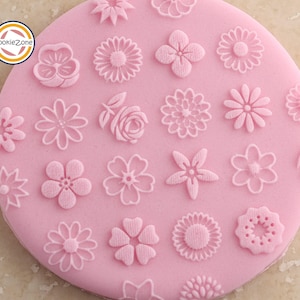 花のデボッサー/エンボッサースタンプ/花/フォンダン/アイシング
