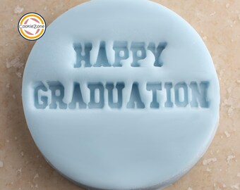 Happy Graduation - Cookie Embosser Fondant Stamp Baking - Etsy UK